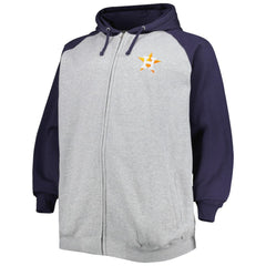 Houston Astros Big & Tall Raglan Full-Zip Hoodie Online