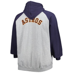Houston Astros Big & Tall Raglan Full-Zip Hoodie Online