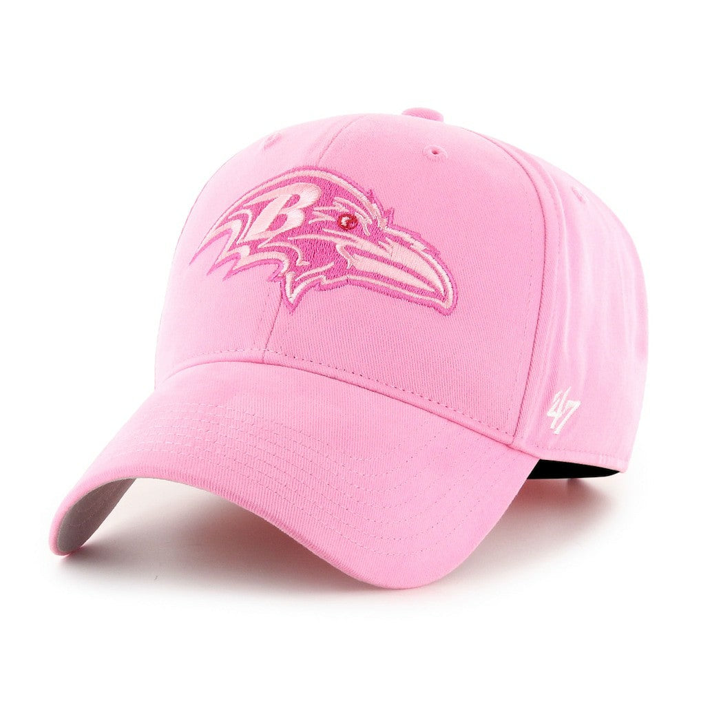 Baltimore Ravens '47 Girls Youth Rose MVP Adjustable Hat Pink - 47 brand