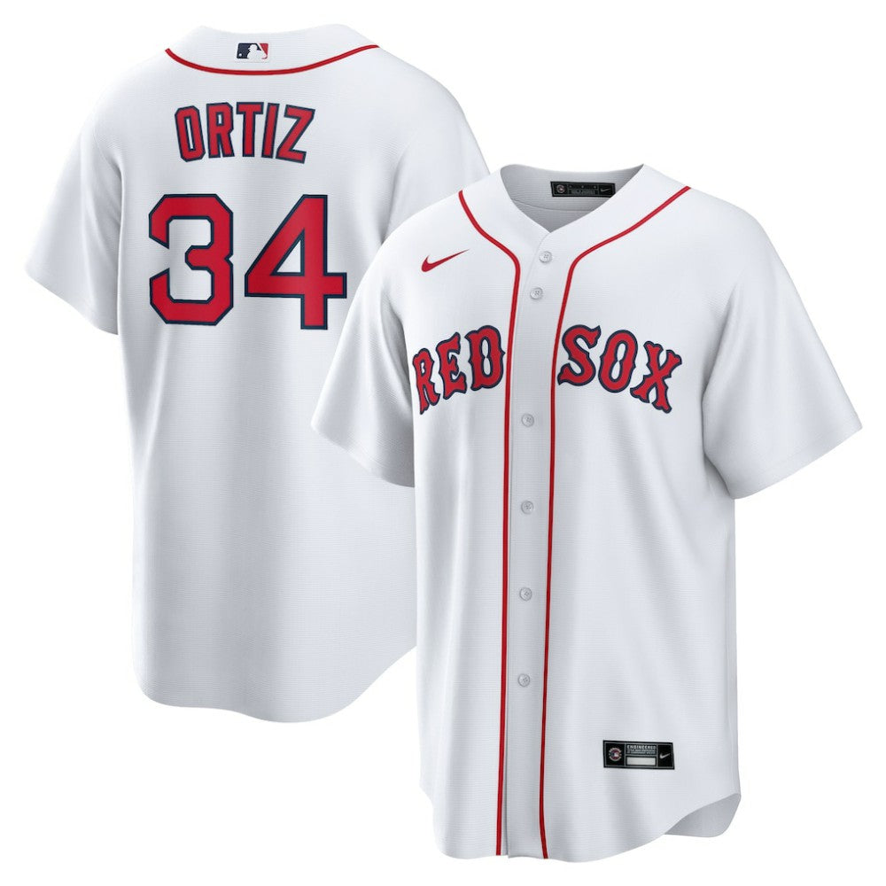 David Ortiz Boston Red Sox Nike Home Replica Player Jersey Lifestyle
