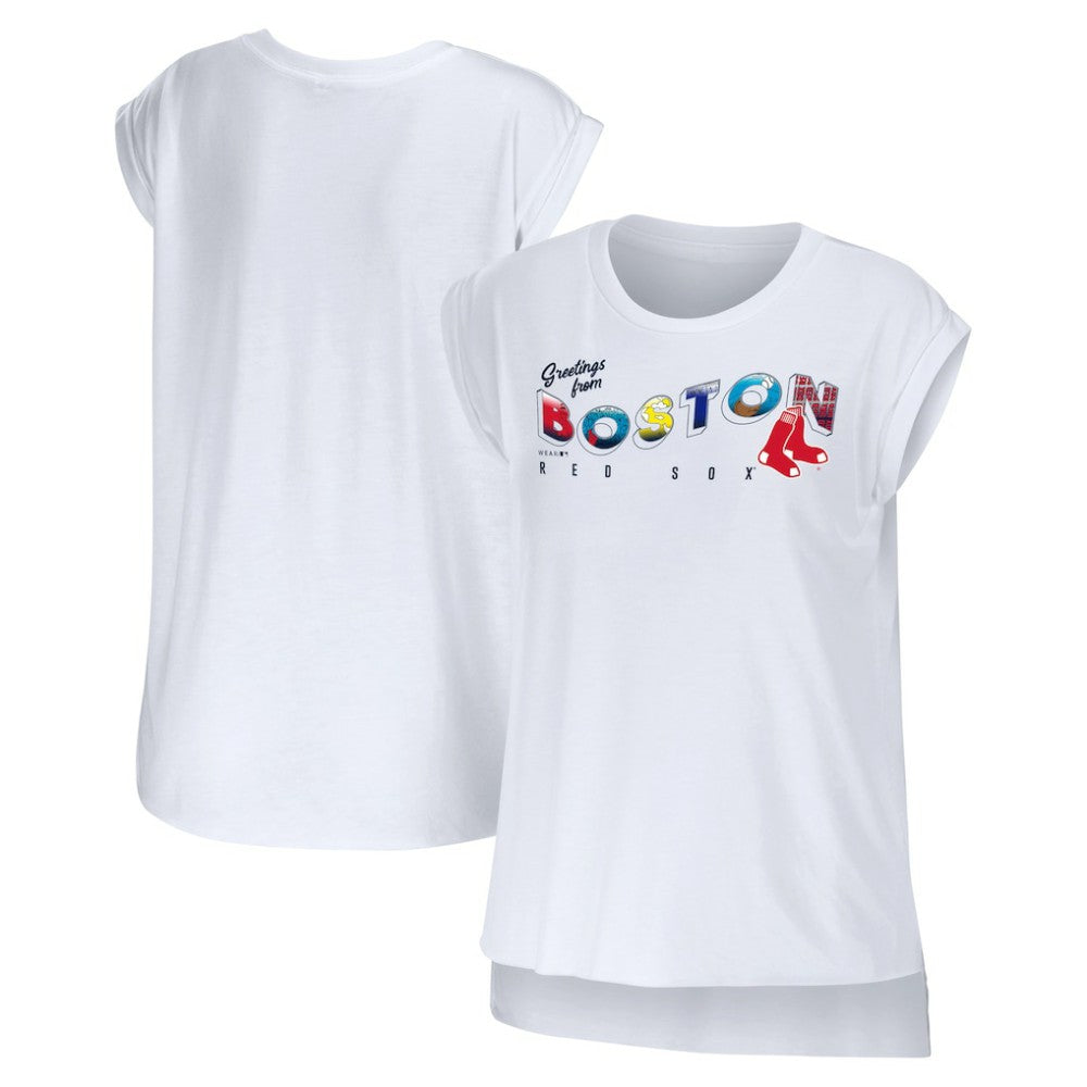 Boston Red Sox WEAR by Erin Andrews Women's Greetings From T-Shirt Online