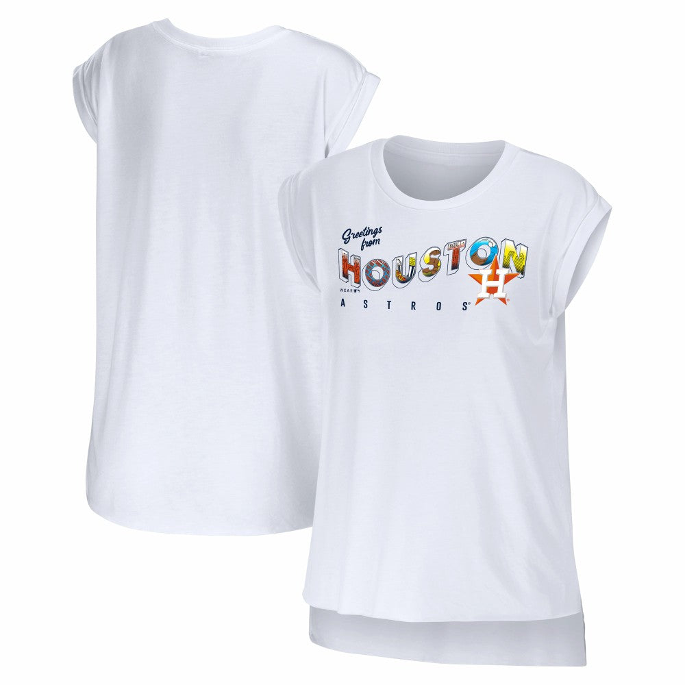 Houston Astros WEAR by Erin Andrews Women's Greetings From T-Shirt Lifestyle