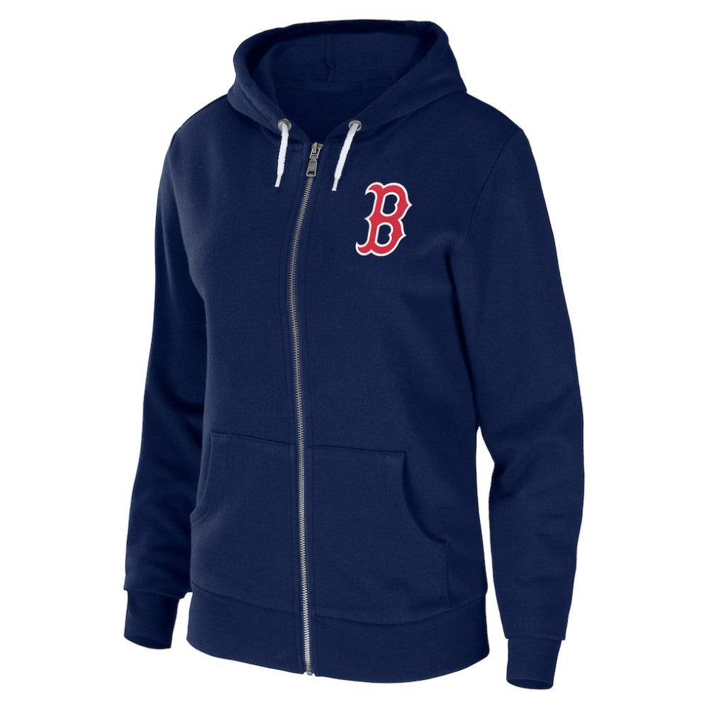 Boston Red Sox WEAR by Erin Andrews Women's Sponge Fleece Full-Zip Hoodie Sale