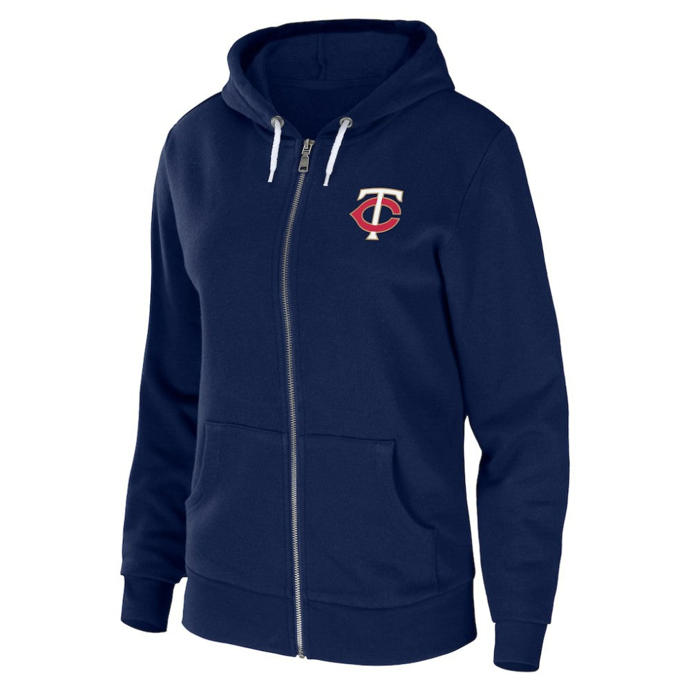 Minnesota Twins WEAR by Erin Andrews Women's Sponge Fleece Full-Zip Hoodie On Sale