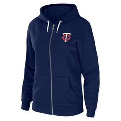 Minnesota Twins WEAR by Erin Andrews Women's Sponge Fleece Full-Zip Hoodie On Sale