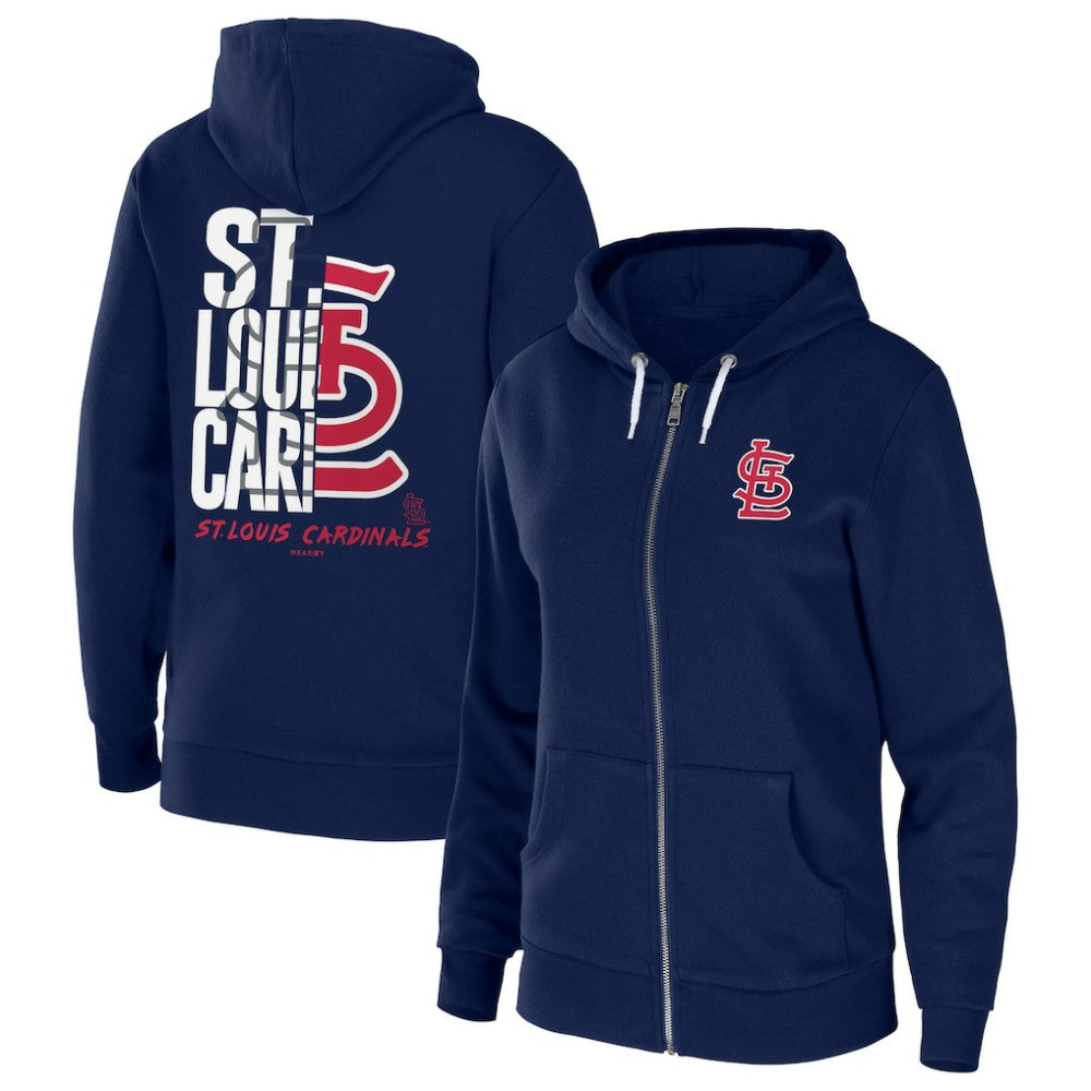 St. Louis Cardinals WEAR by Erin Andrews Women's Sponge Fleece Full-Zip Hoodie On Sale
