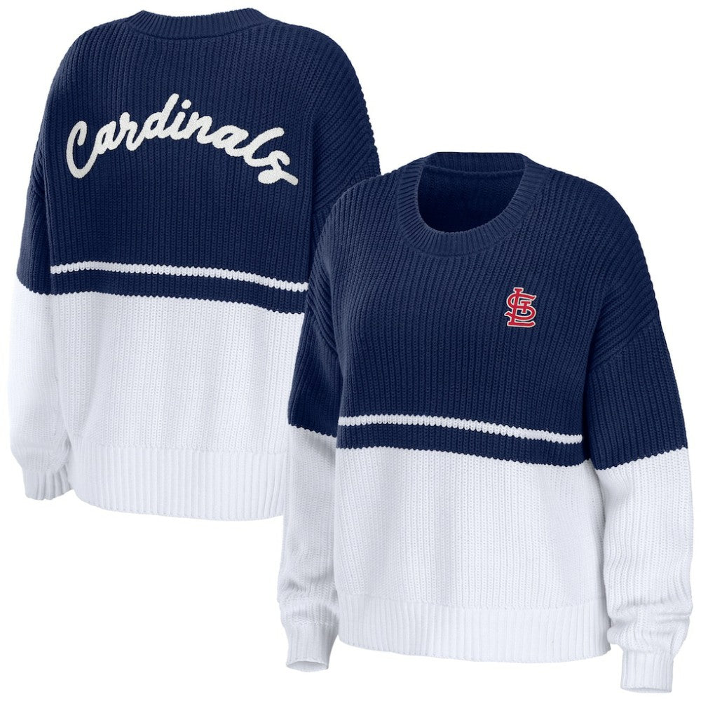 St. Louis Cardinals WEAR by Erin Andrews Women's Chunky Pullover Sweatshirt Clearance