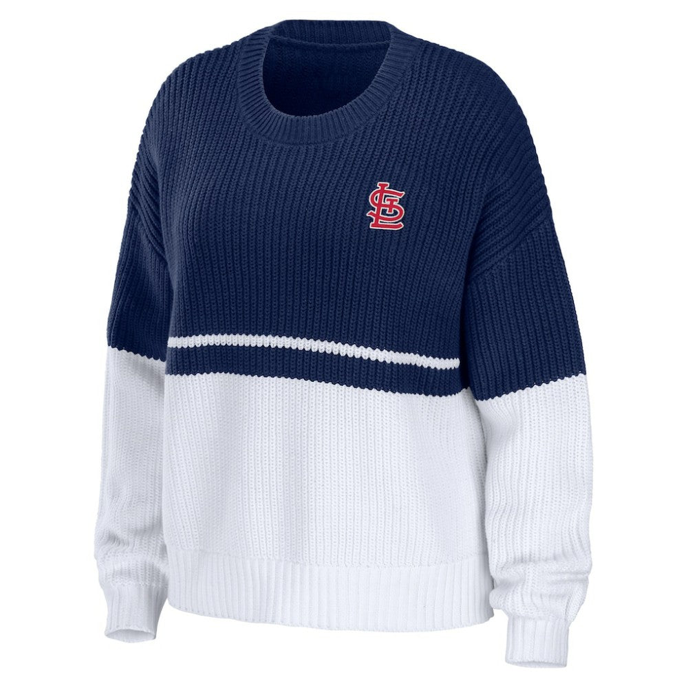 St. Louis Cardinals WEAR by Erin Andrews Women's Chunky Pullover Sweatshirt Clearance