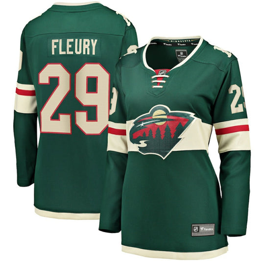 Marc-Andre Fleury Minnesota Wild Fanatics Women's Home Breakaway Player Jersey - Green | NHL Jerseys