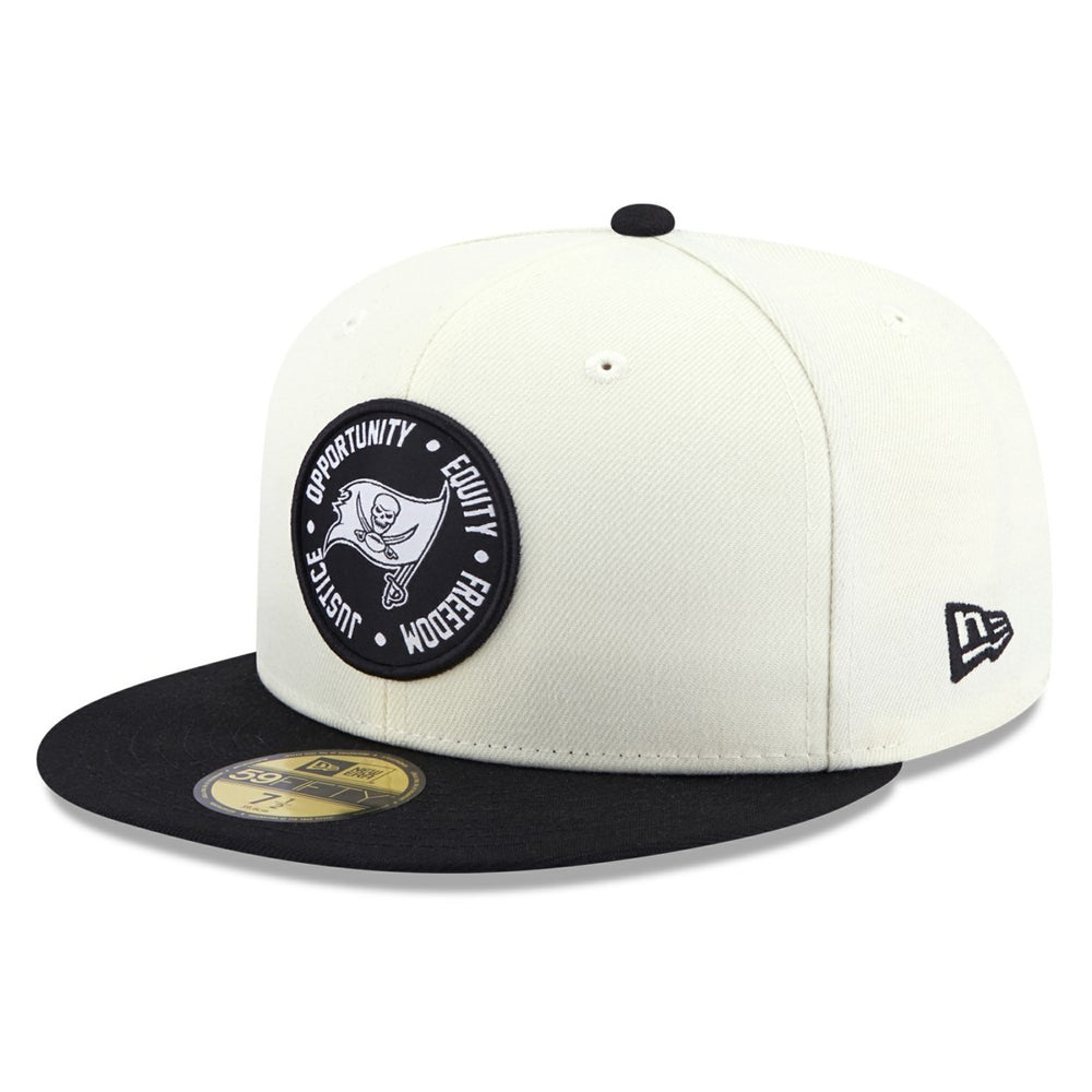 Tampa Bay Buccaneers New Era 2022 Inspire Change 59FIFTY Fitted Hat Cream/Black - NFL