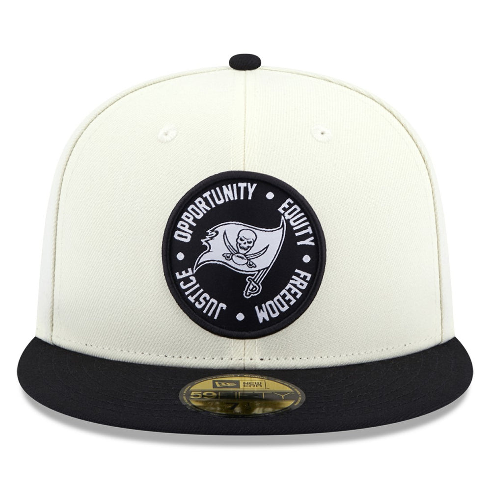 Tampa Bay Buccaneers New Era 2022 Inspire Change 59FIFTY Fitted Hat Cream/Black - NFL