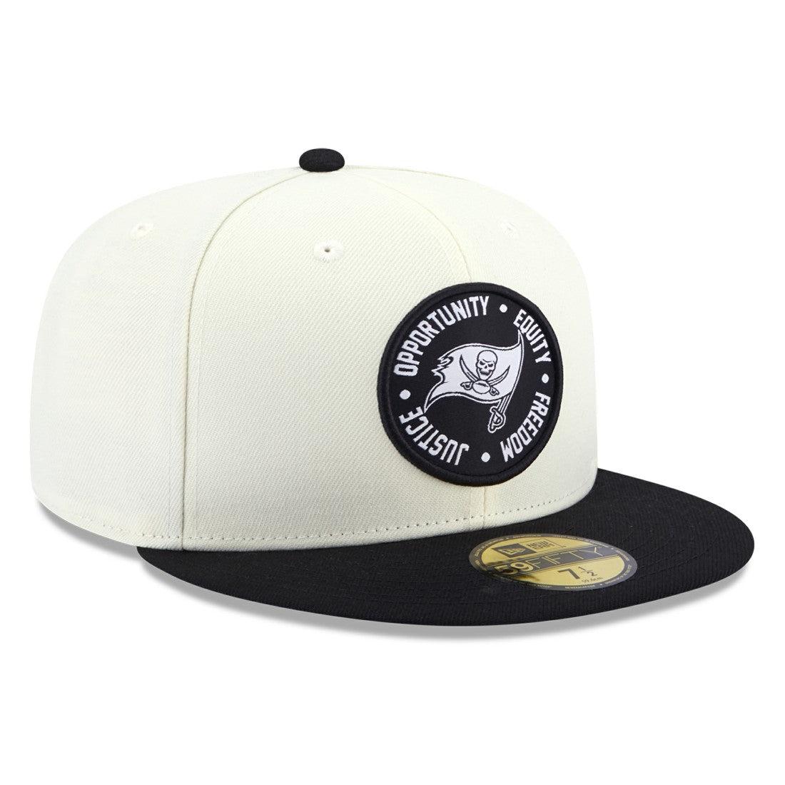 Tampa Bay Buccaneers New Era 2022 Inspire Change 59FIFTY Fitted Hat Cream/Black - NFL