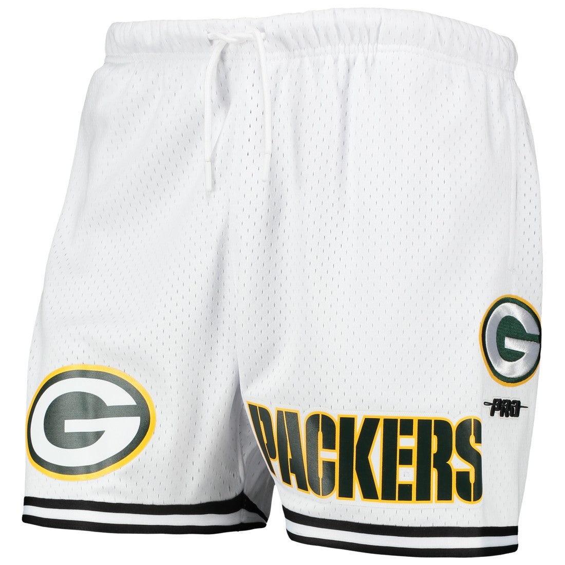 Green Bay Packers Pro Standard Mesh Shorts White/Black - NFL