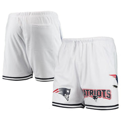 New England Patriots Pro Standard Mesh Shorts White - NFL