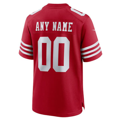 San Francisco 49ers Custom Jersey - Scarlet | NFL Jerseys
