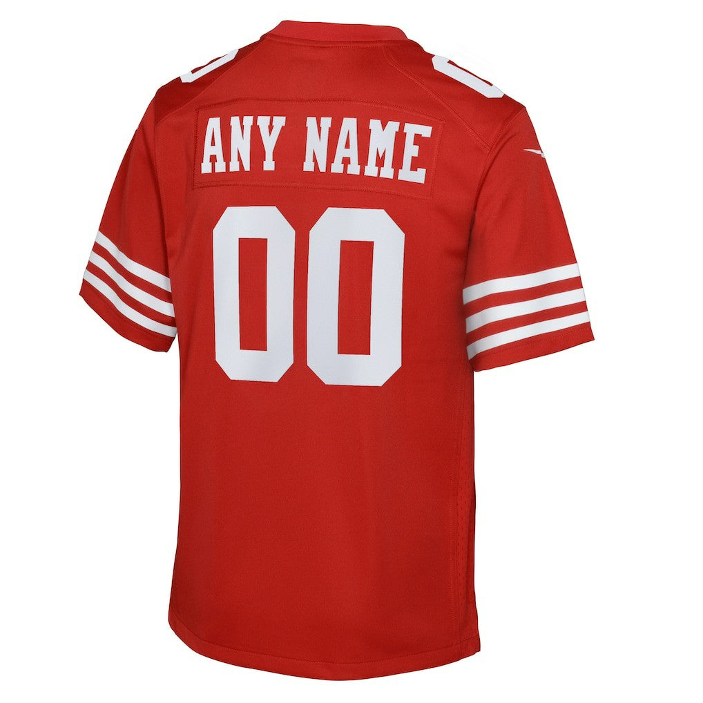 San Francisco 49ers Youth Game Custom Jersey Scarlet - Nike