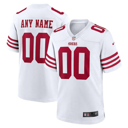 San Francisco 49ers Game Custom Player Jersey - White | NFL Jerseys