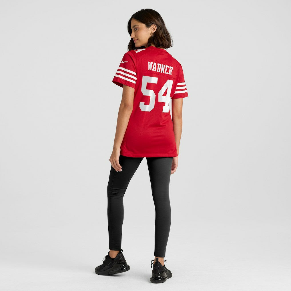 Fred Warner San Francisco 49ers Women's Player Jersey - Scarlet | NFL Jerseys