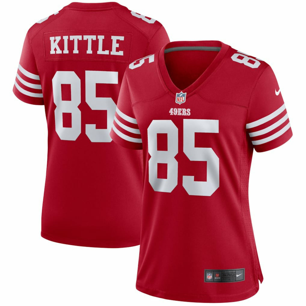 George Kittle San Francisco 49ers Women's Player Jersey Scarlet - Nike