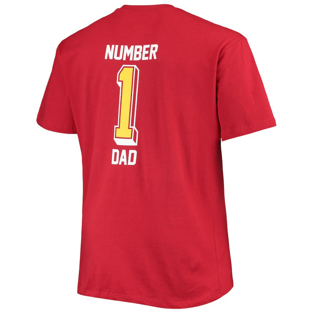 Arizona Cardinals Big & Tall #1 Dad 2-Hit T-Shirt Cardinal - Fanatics
