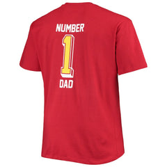 Arizona Cardinals Big & Tall #1 Dad 2-Hit T-Shirt Cardinal - Fanatics