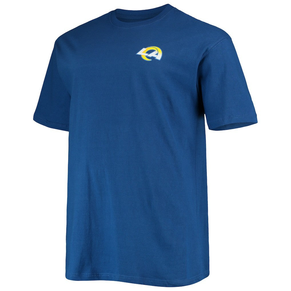 Los Angeles Rams Big & Tall #1 Dad 2-Hit T-Shirt Royal - Fanatics