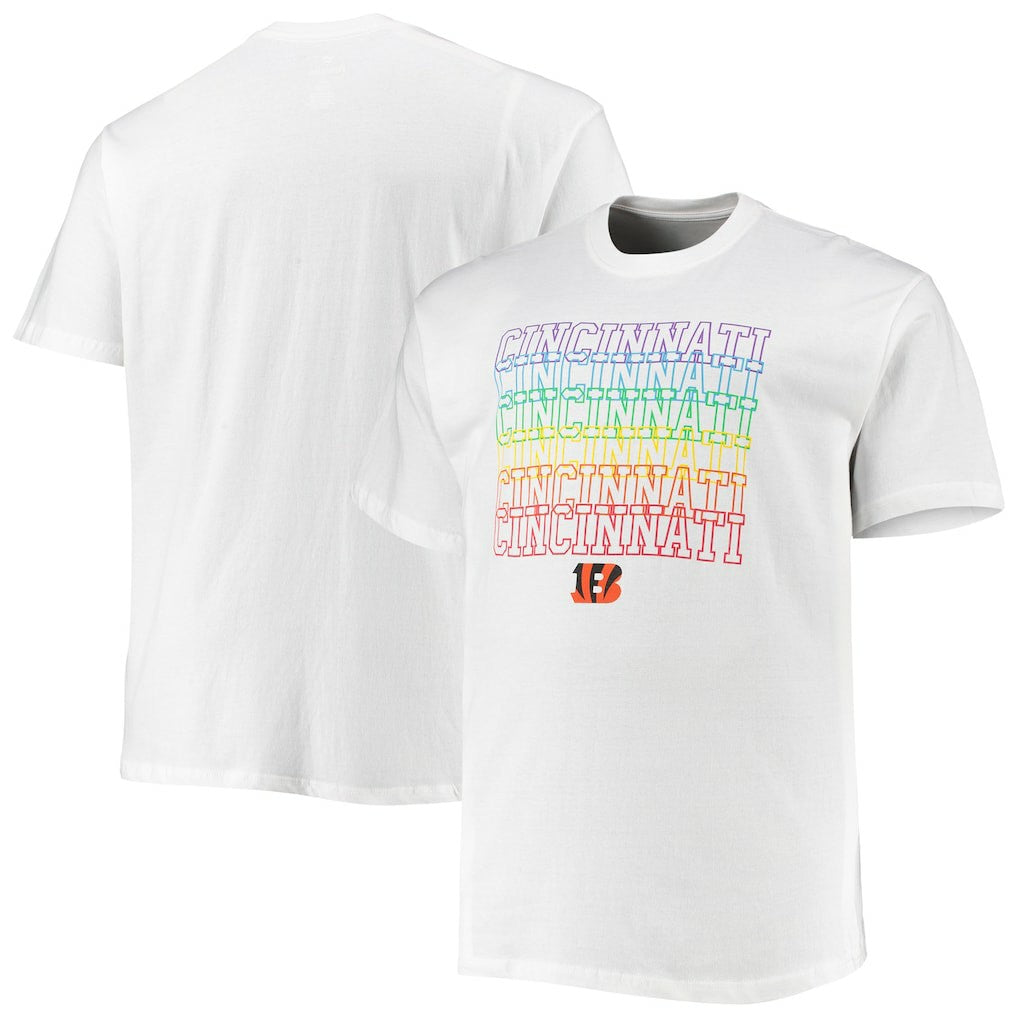 Cincinnati Bengals Big & Tall City Pride T-Shirt White - Fanatics