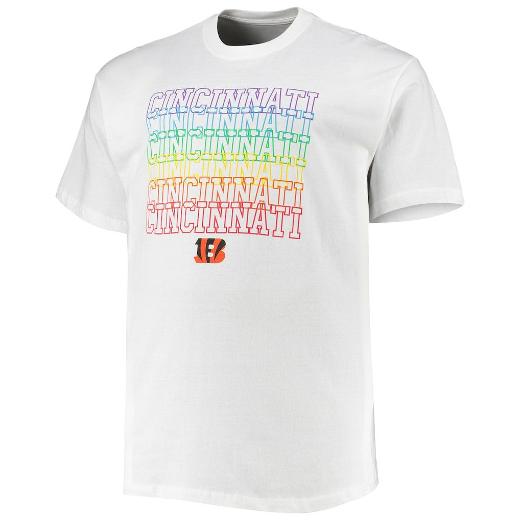 Cincinnati Bengals Big & Tall City Pride T-Shirt White - Fanatics