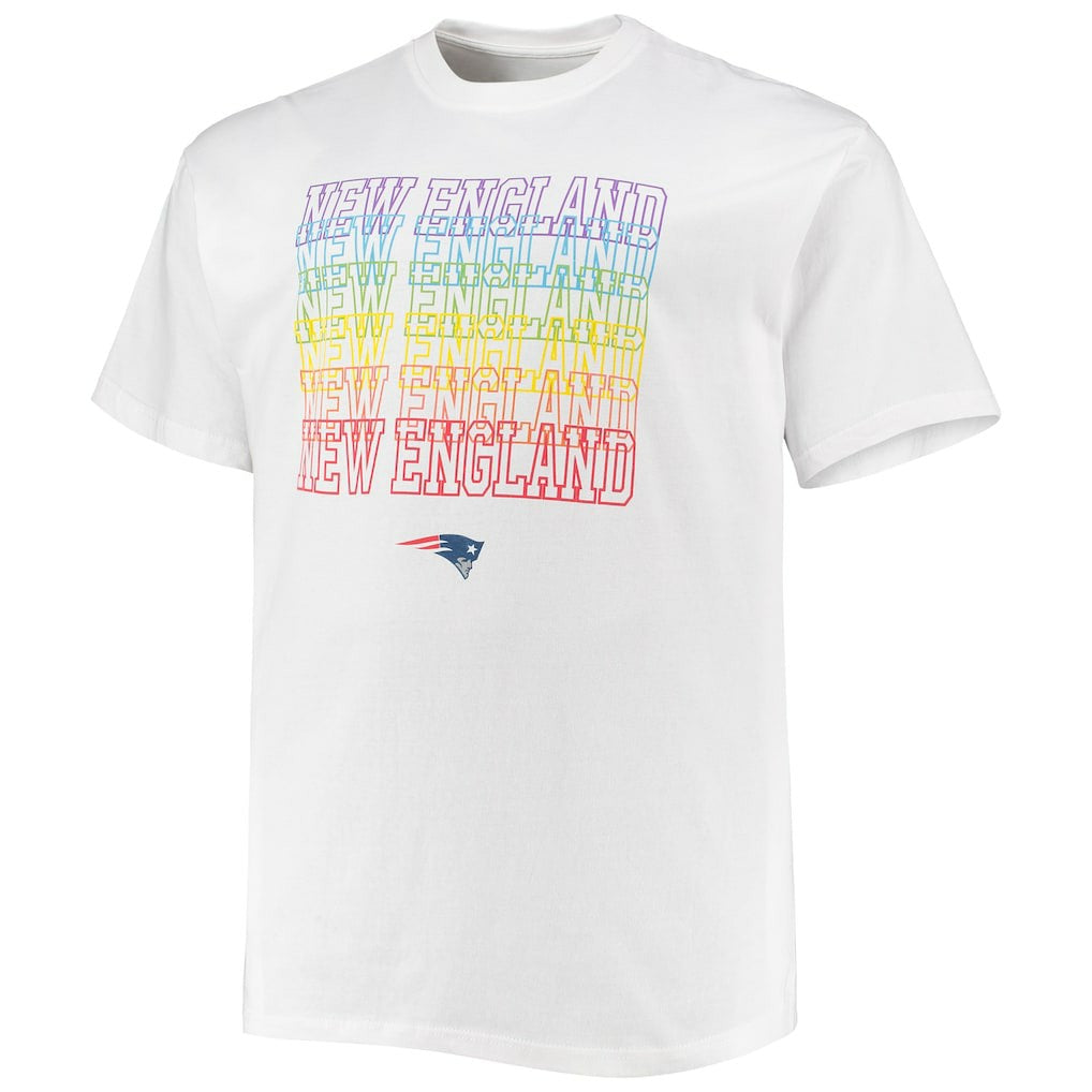 New England Patriots Big & Tall City Pride T-Shirt White - Fanatics