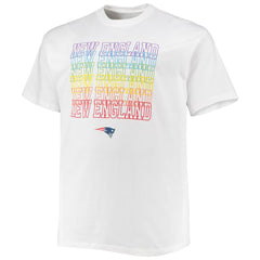 New England Patriots Big & Tall City Pride T-Shirt White - Fanatics
