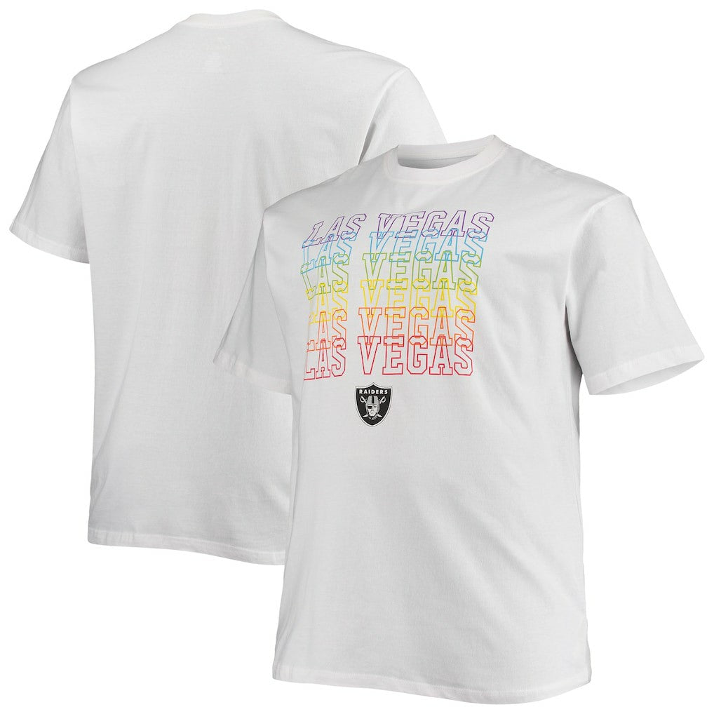Las Vegas Raiders Big & Tall City Pride T-Shirt White - Fanatics