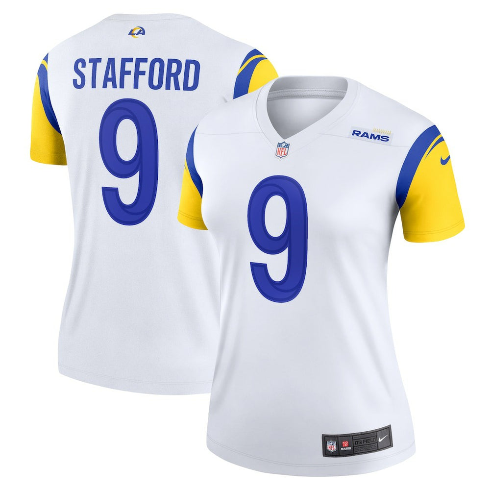 Matthew Stafford Los Angeles Rams Women's Alternate Legend Player Performance Top White - Nike