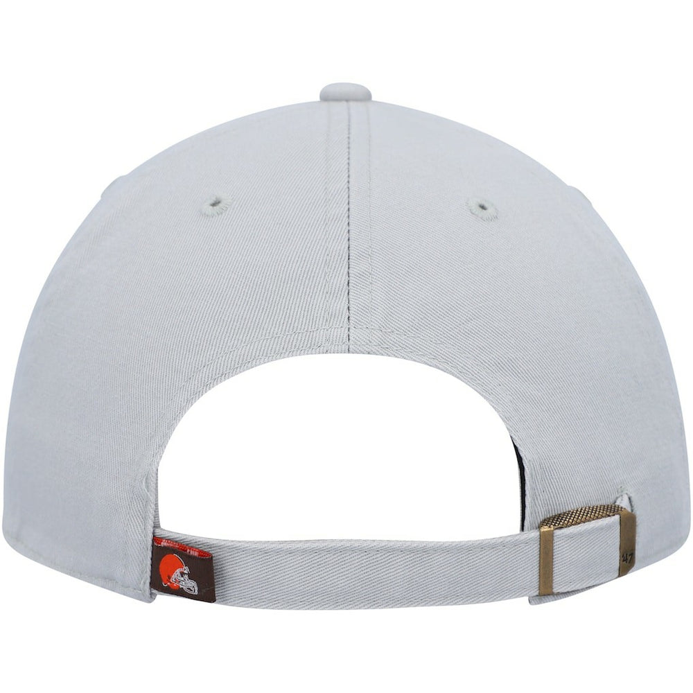 Cleveland Browns '47 Team Clean Up Adjustable Hat Gray - 47 brand