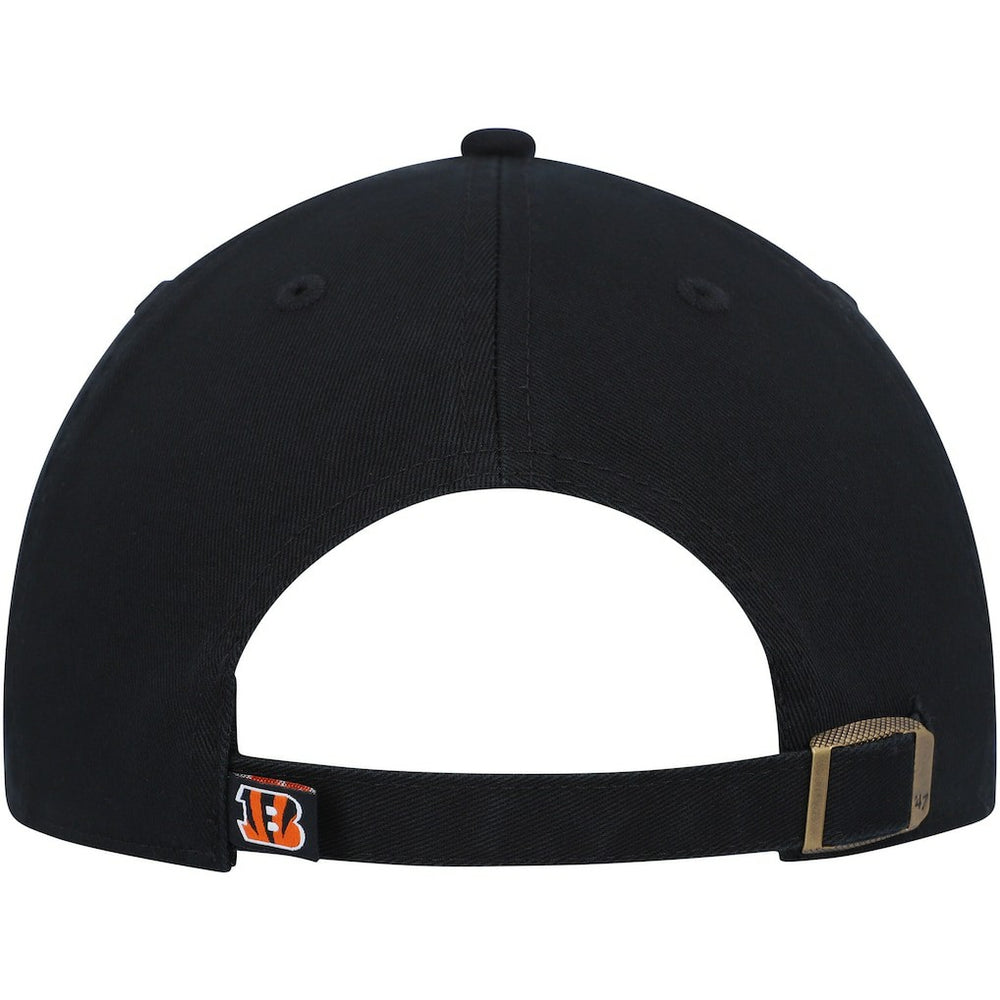 Cincinnati Bengals '47 Clean Up Script Adjustable Hat Black - 47 brand