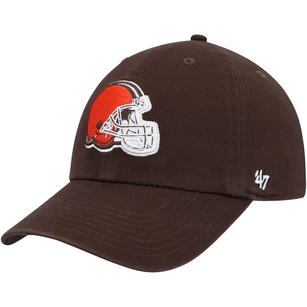 Cleveland Browns '47 Youth Team Logo Clean Up Adjustable Hat Brown - 47 brand