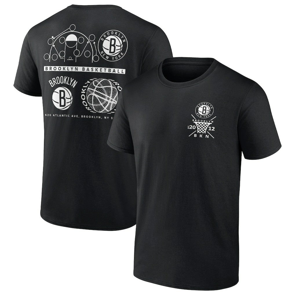 Fanatics - Brooklyn Nets Court Street Collective T-Shirt - Black