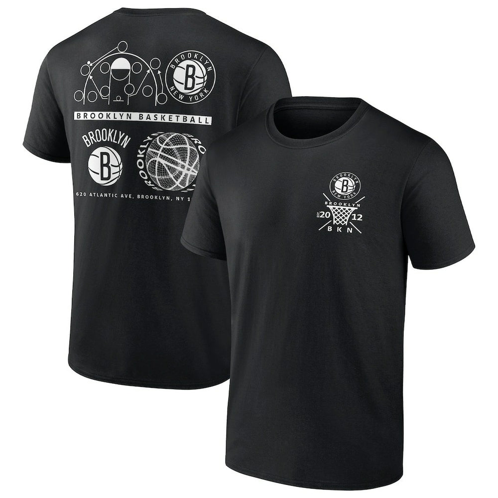 Fanatics - Brooklyn Nets Court Street Collective T-Shirt - Black