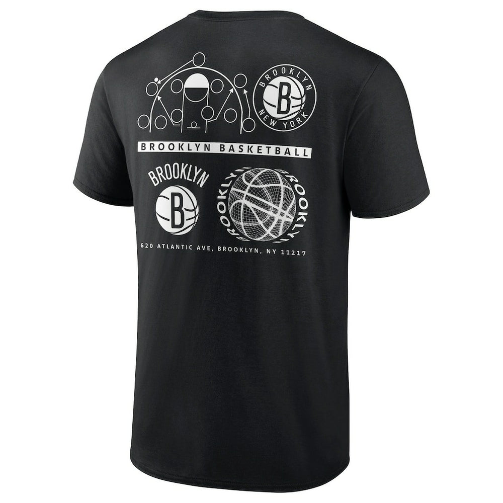 Fanatics - Brooklyn Nets Court Street Collective T-Shirt - Black