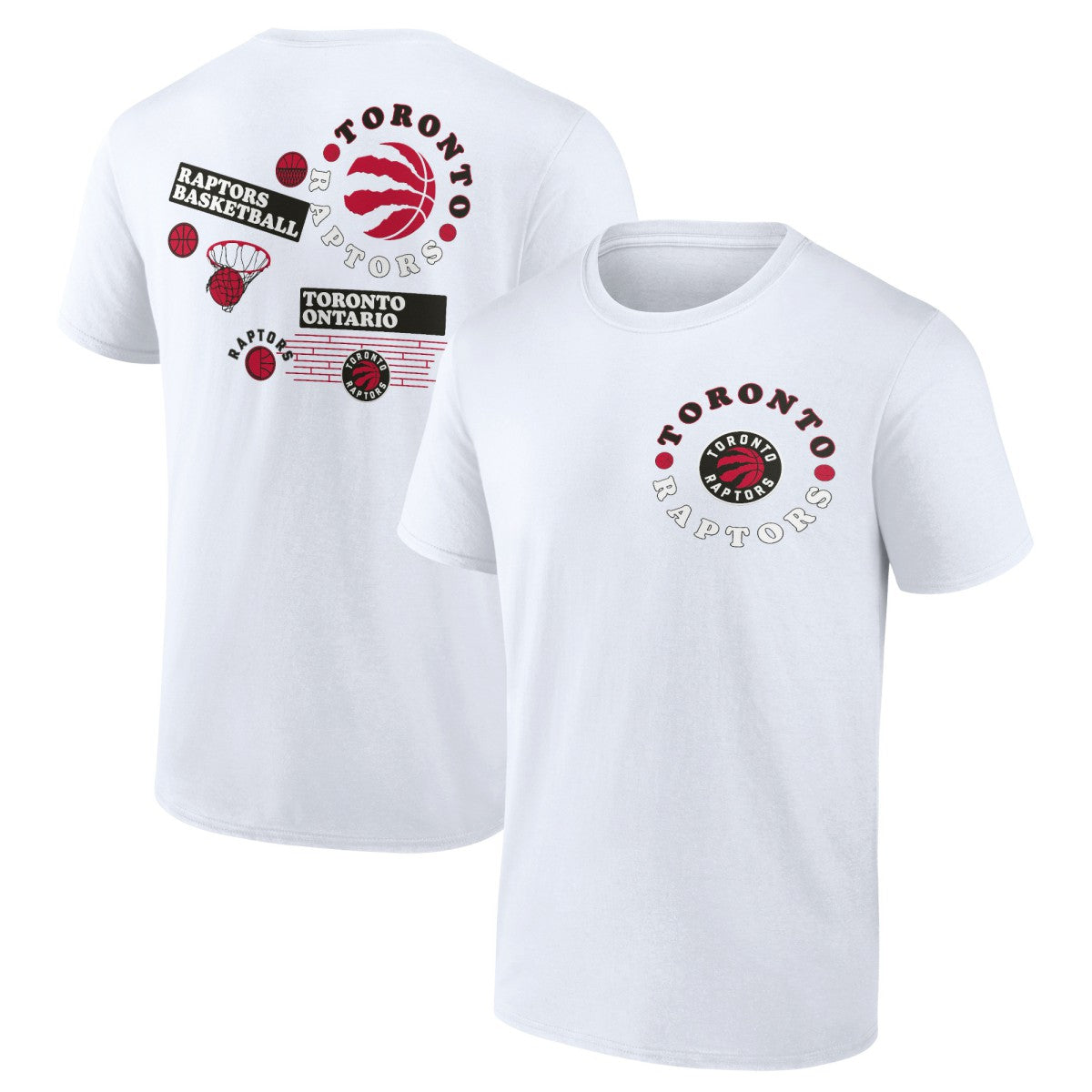 Fanatics - Toronto Raptors Street Collective T-Shirt - White