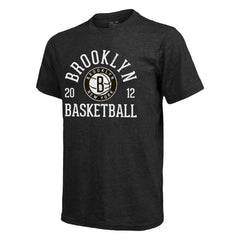 NBA - Brooklyn Nets Majestic Threads Ball Hog Tri-Blend T-Shirt - Heathered Black