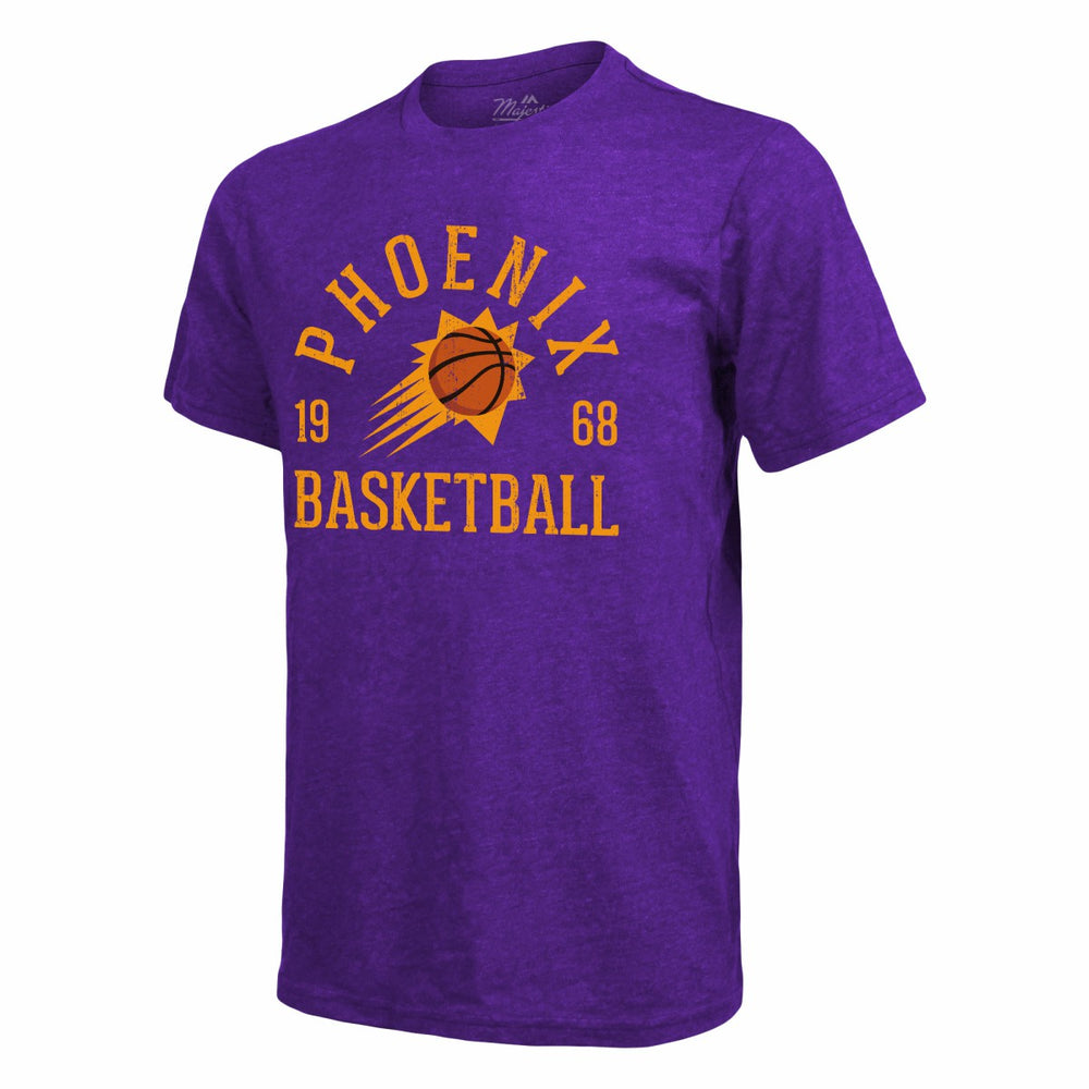 NBA - Phoenix Suns Majestic Threads Ball Hog Tri-Blend T-Shirt - Heathered Purple