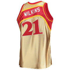 Mitchell & Ness - Dominique Wilkins Atlanta Hawks 75th Anniversary 1986/87 Hardwood Classics Swingman Jersey - Gold