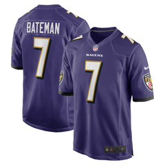 Rashod Bateman Baltimore Ravens Game Player Jersey Purple - Nike