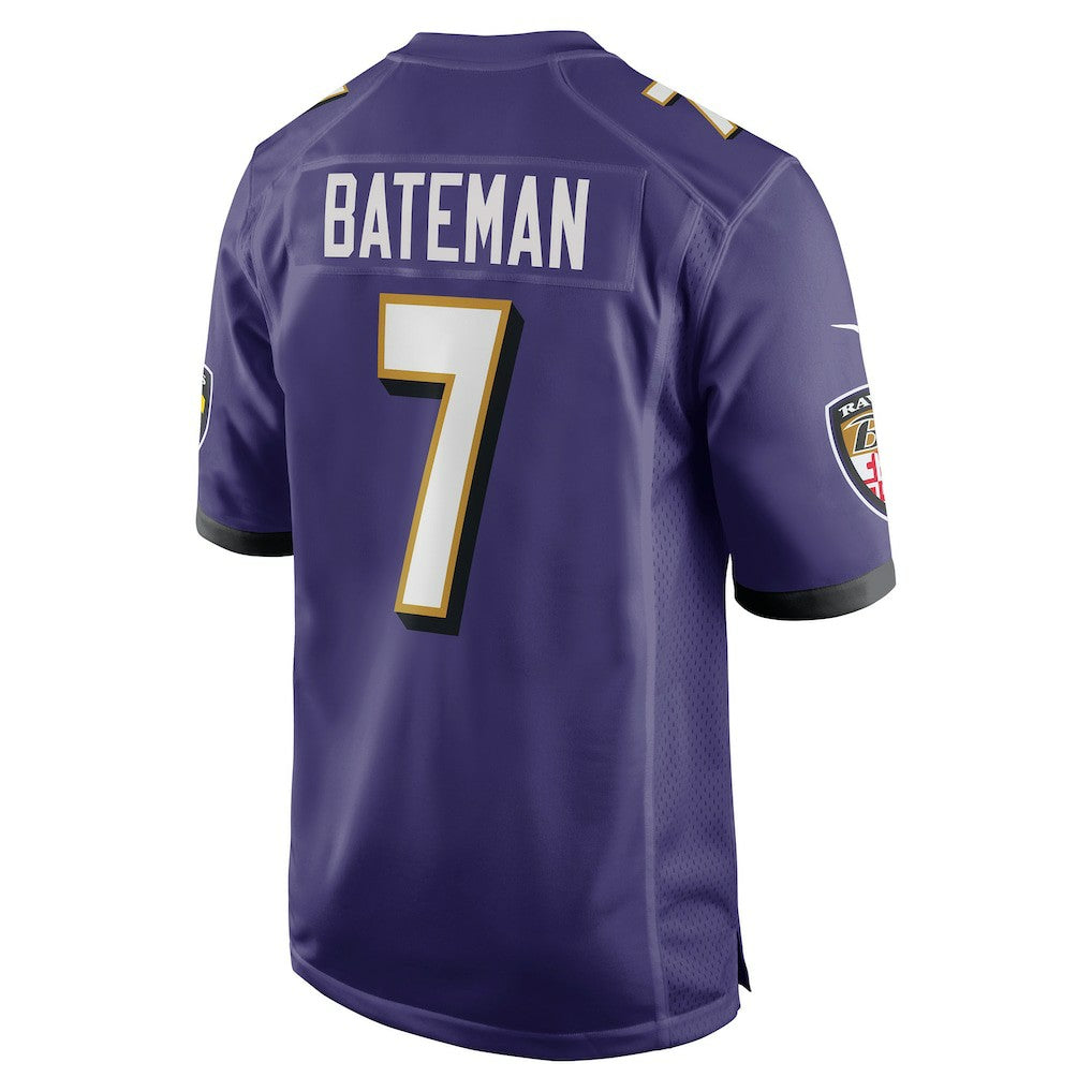 Rashod Bateman Baltimore Ravens Game Player Jersey Purple - Nike