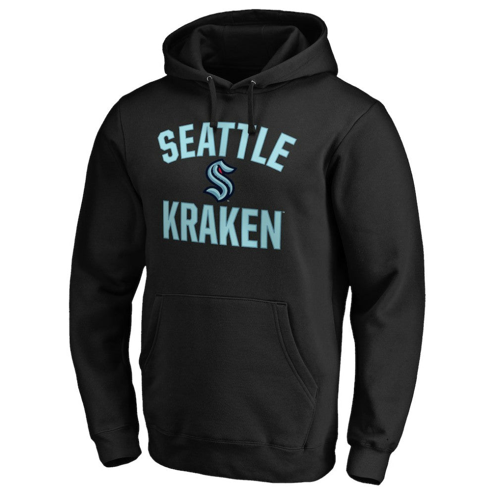 Seattle Kraken Fanatics Big & Tall Victory Arch Pullover Hoodie Black