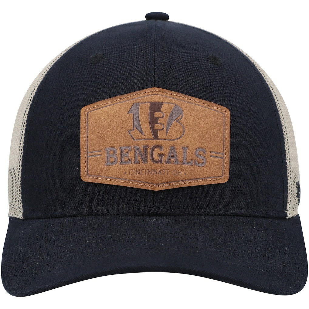 Cincinnati Bengals '47 Rawhide Trucker Adjustable Hat Dark Navy/Natural - 47 brand