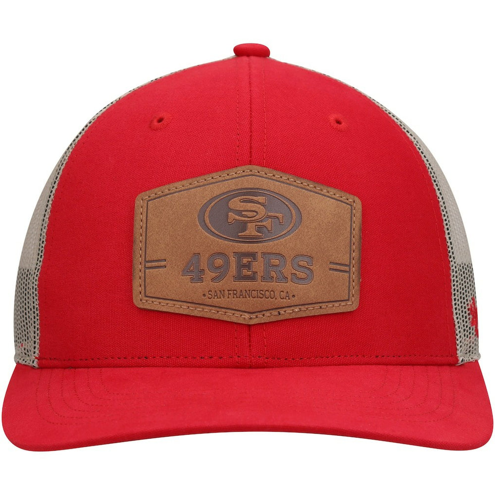San Francisco 49ers '47 Rawhide Trucker Adjustable Hat Scarlet/Natural - 47 brand
