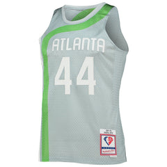 Mitchell & Ness - Pete Maravich Atlanta Hawks 75th Anniversary 1971/72 Hardwood Classics Swingman Jersey - Silver