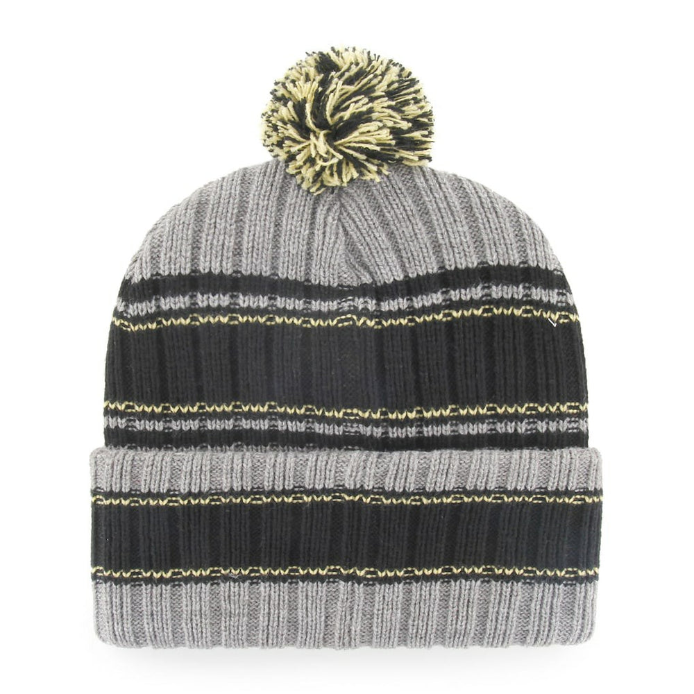 New Orleans Saints '47 Rexford Cuffed Knit Hat with Pom Graphite/Black - 47 brand