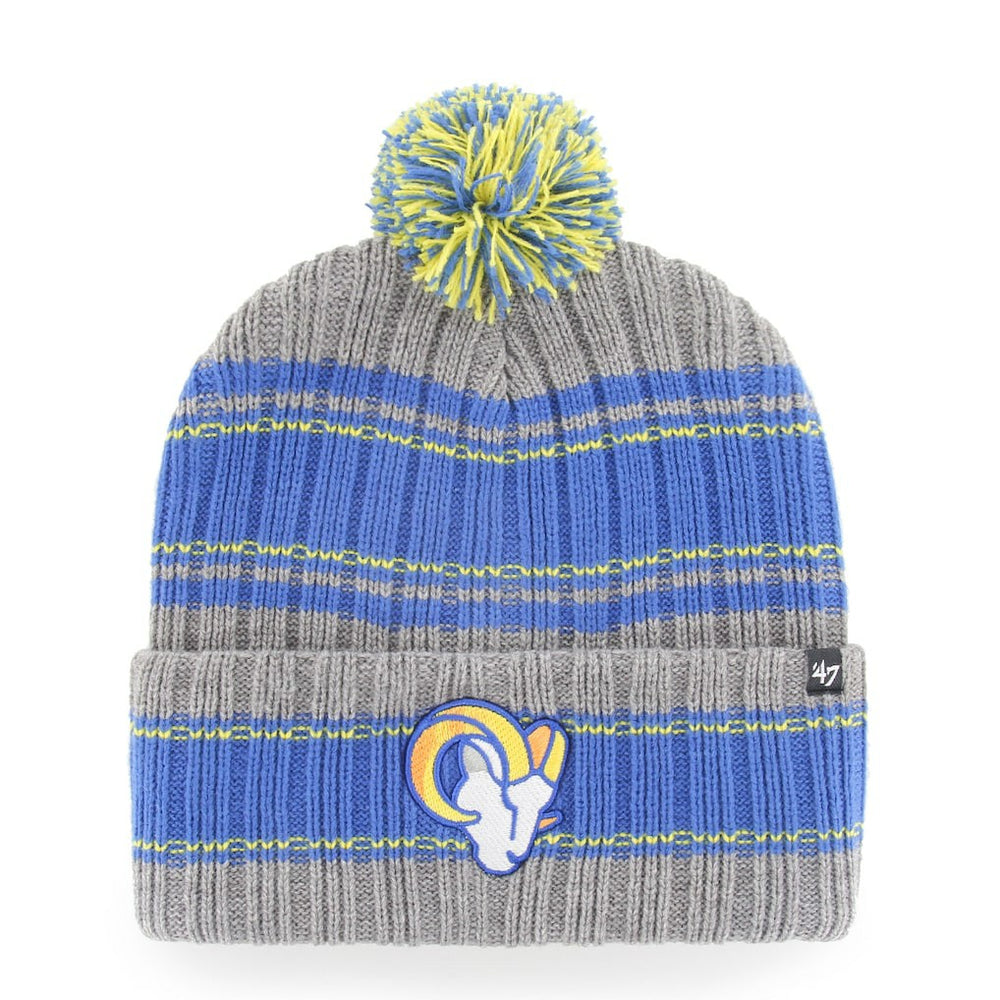 Los Angeles Rams '47 Rexford Cuffed Knit Hat with Pom Graphite - 47 brand